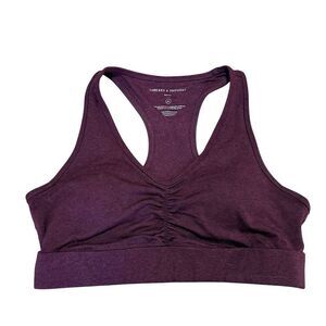 Threads 4 Thought Women's XL Burgundy Sports Bra Medium Support Racerback